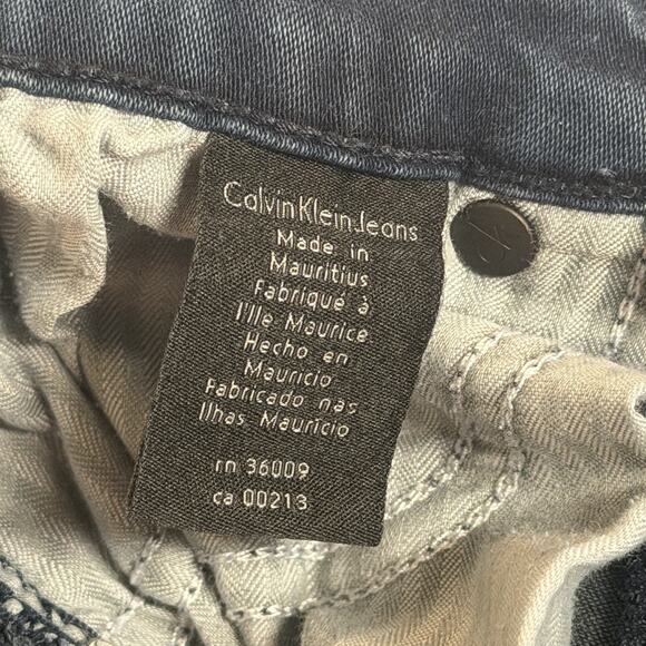 Calvin Klein Modern Boot Cut Jeans Size W27 L22 Dark Wash Stretch Slimming - Picture 9 of 14